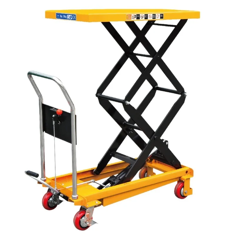 Mobile platform truck Manual hydraulic platform truck Lift truck
Mobile platform truck Manual hydraulic platform truck Lift truck