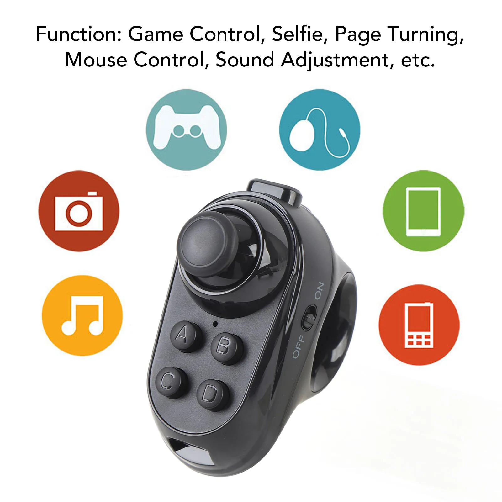 VR Remote Controller Bluetooth Gamepad Bluetooth VR Controller ABS Wide Compatibility Multifunctional 180mAh Battery for Phone
VR Remote Controller Bluetooth Gamepad Bluetooth VR Controller ABS Wide Compatibility Multifunctional 180mAh Battery for Phone