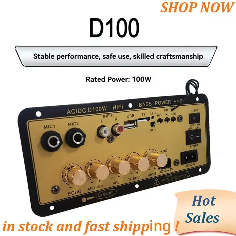 ABVB-D100W Плата усилителя Bluetooth с оптическим аудиовходом Hi-Fi усилитель для караоке Плата усилителя для дома/автомобиля
ABVB-D100W Плата усилителя Bluetooth с оптическим аудиовходом Hi-Fi усилитель для караоке Плата усилителя для дома/автомобиля