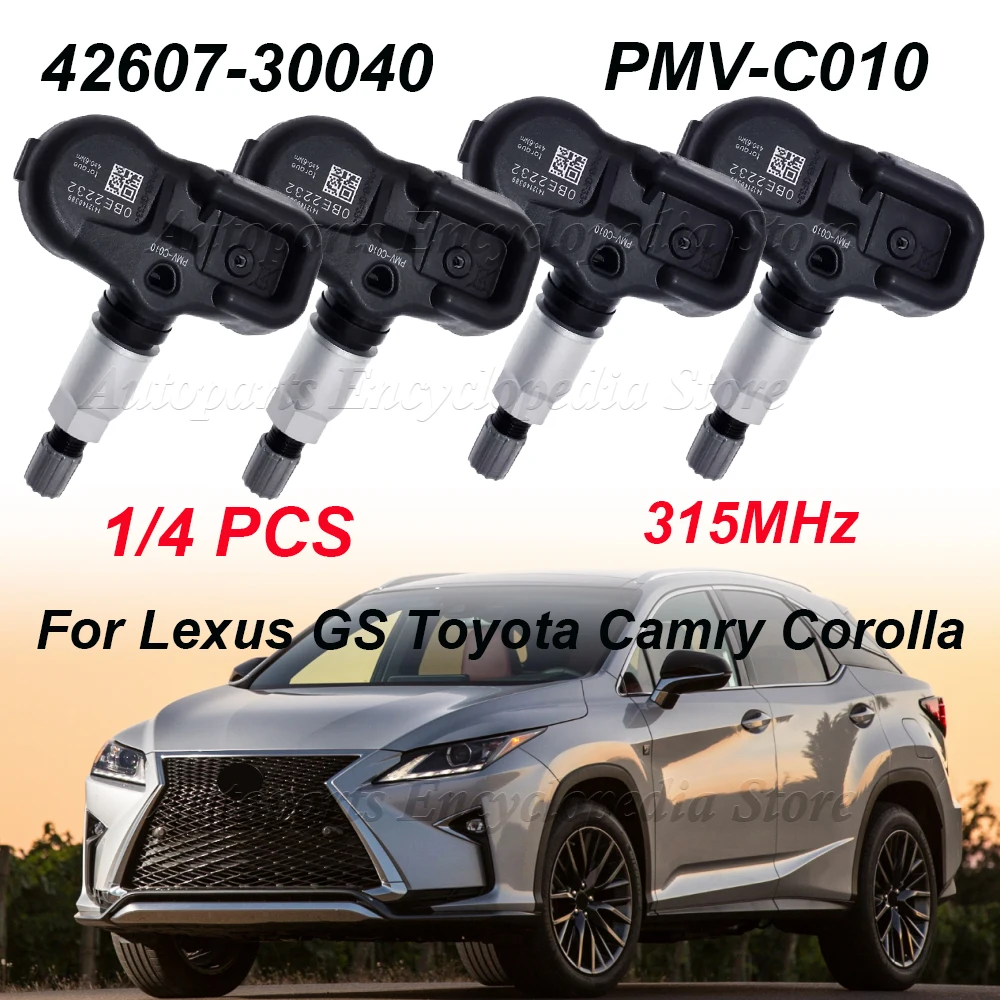 1/4PCS PMV-C010 Tire Sensor 42607-30040 For Lexus GS NX LS RC Scion iM Toyota Camry Corolla Highlander Mirai Prius C RAV4 315MHz
1/4PCS PMV-C010 Tire Sensor 42607-30040 For Lexus GS NX LS RC Scion iM Toyota Camry Corolla Highlander Mirai Prius C RAV4 315MHz