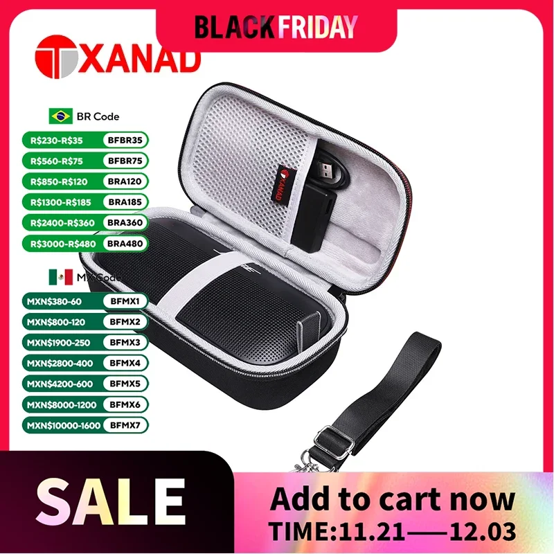 XANAD EVA Жесткий Чехол для Bose SoundLink Flex Bluetooth Портативная сумка для хранения динамиков
XANAD EVA Жесткий Чехол для Bose SoundLink Flex Bluetooth Портативная сумка для хранения динамиков