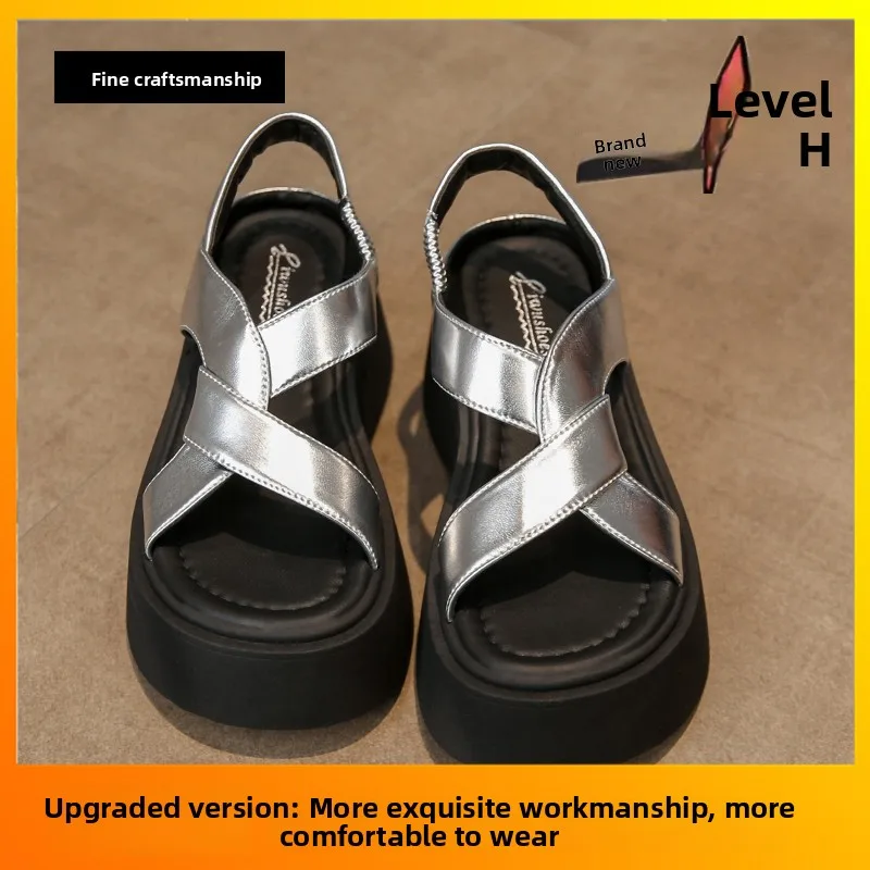 Серебряные сандалии на каблуке 7 см, женские летние новые легкие кожаные сандалии небольшого размера Beach oes, дышащие повседневные сандалии без шнуровки
Серебряные сандалии на каблуке 7 см, женские летние новые легкие кожаные сандалии небольшого размера Beach oes, дышащие повседневные сандалии без шнуровки