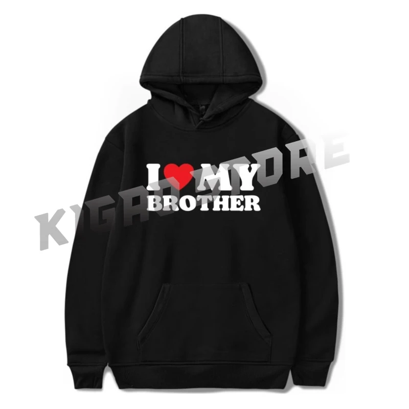 Толстовка с капюшоном I Love My Bro, весна и осень для мужчин и женщин, пуловер с длинными рукавами, верхняя одежда, уличная одежда
Толстовка с капюшоном I Love My Bro, весна и осень для мужчин и женщин, пуловер с длинными рукавами, верхняя одежда, уличная одежда