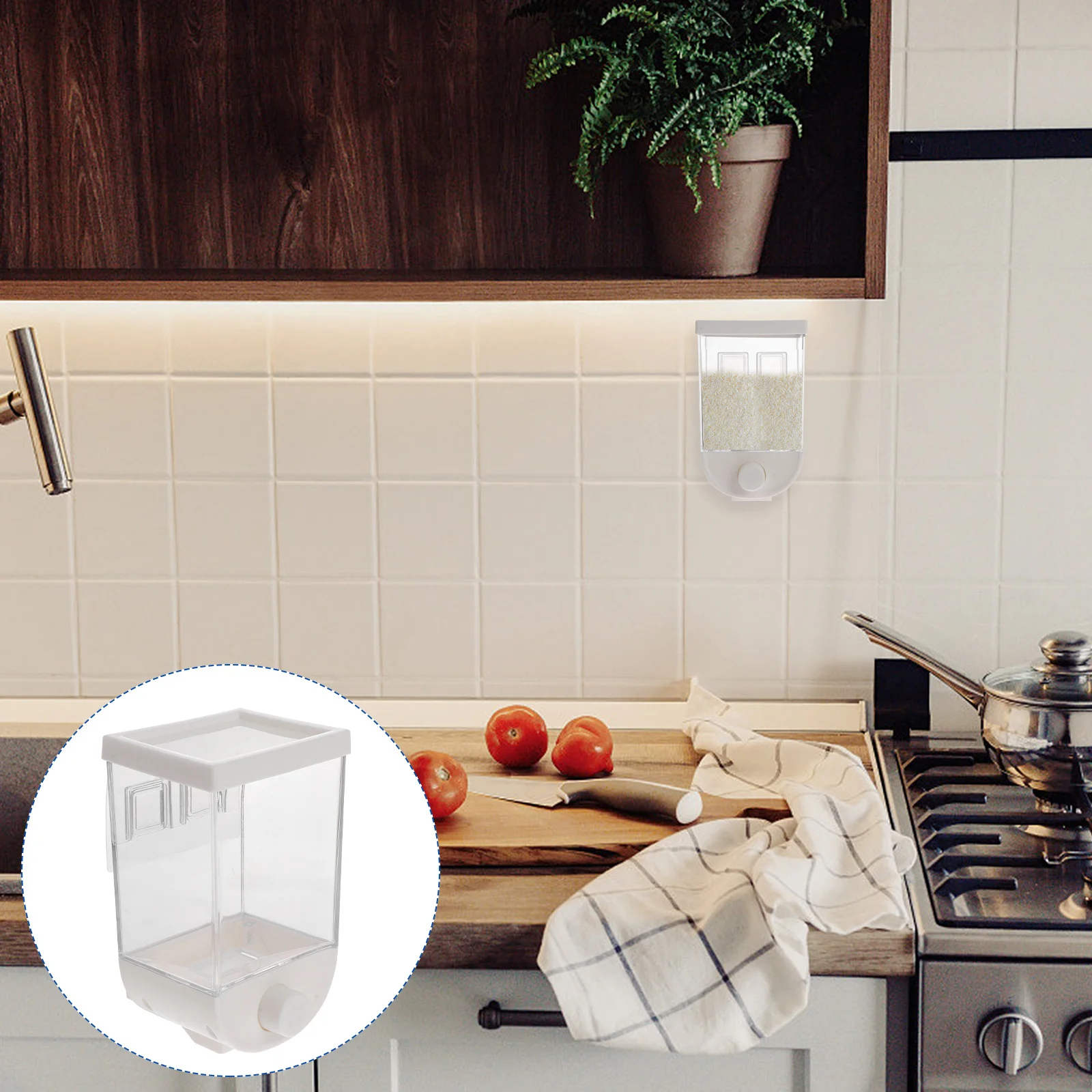 1000ML Cereals Hanging Storage Box Kitchen Storage Container Granola Dispenser Storage Case (White) grain storage tank
1000ML Cereals Hanging Storage Box Kitchen Storage Container Granola Dispenser Storage Case (White) grain storage tank