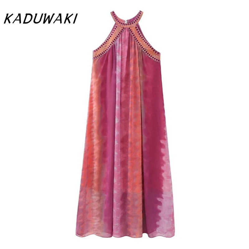 KADUWAKI Tie-dye Shiny SequinLoose Sleeveless Robe Casual Lady Gown Summer Beach Bohemia Chiffon Vestidos Streetwear Sexy Dress
KADUWAKI Tie-dye Shiny SequinLoose Sleeveless Robe Casual Lady Gown Summer Beach Bohemia Chiffon Vestidos Streetwear Sexy Dress