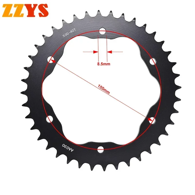 530 40T Tooth Rear Sprocket Gear Wheel Cam Pinion For Ducati 1200S Multistrada GT 2010-2016 1200 S Multistrada Touring 2010-2017
530 40T Tooth Rear Sprocket Gear Wheel Cam Pinion For Ducati 1200S Multistrada GT 2010-2016 1200 S Multistrada Touring 2010-2017