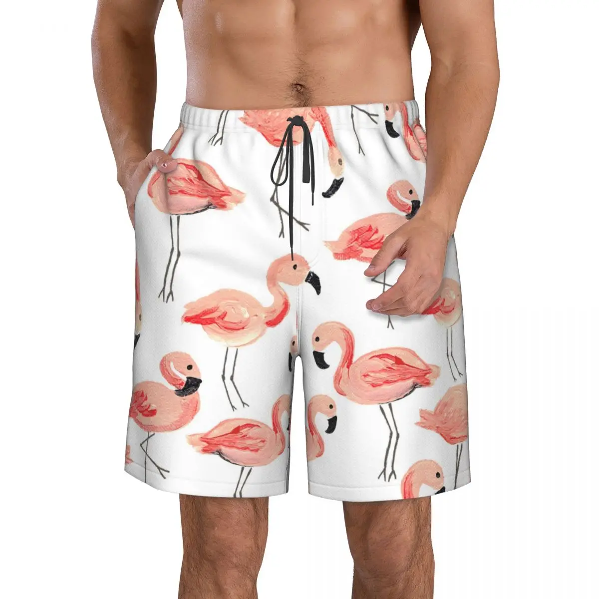 Men's Swim Trunk Flamingo Party Pattern Quick Dry Beach Shorts with Pockets Beach Pants Swimsuit
Men's Swim Trunk Flamingo Party Pattern Quick Dry Beach Shorts with Pockets Beach Pants Swimsuit