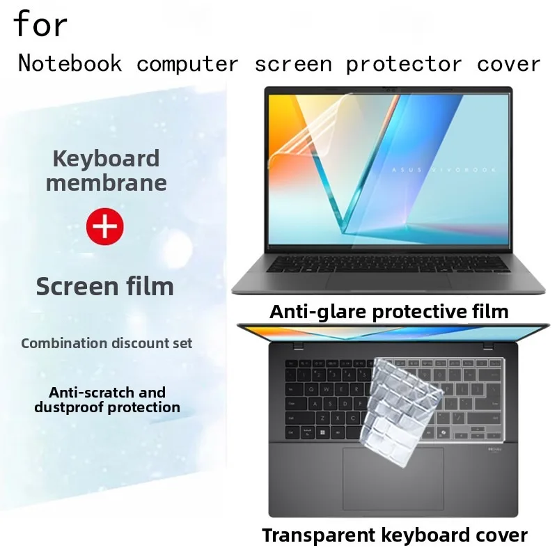 14 inch for ASUS Vivobook S14 computer screen film S3407CA keyboard cover ultra-clear anti-glare cover anti-blue protector
14 inch for ASUS Vivobook S14 computer screen film S3407CA keyboard cover ultra-clear anti-glare cover anti-blue protector