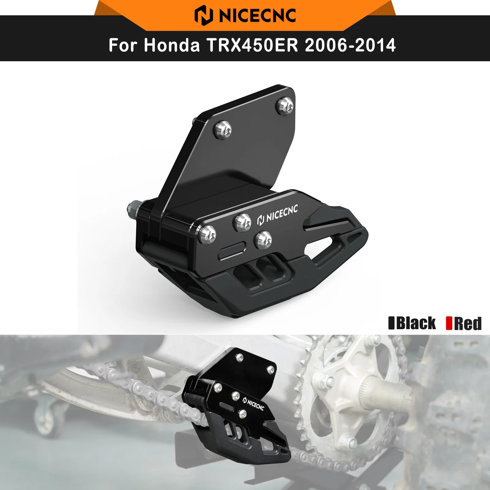 NICECNC For Honda TRX450R 2006-2009 TRX ATV Rear Swingarm Chain Guide Retention Protection TRX450ER 2006-2014 Noise Reduction
NICECNC For Honda TRX450R 2006-2009 TRX ATV Rear Swingarm Chain Guide Retention Protection TRX450ER 2006-2014 Noise Reduction
