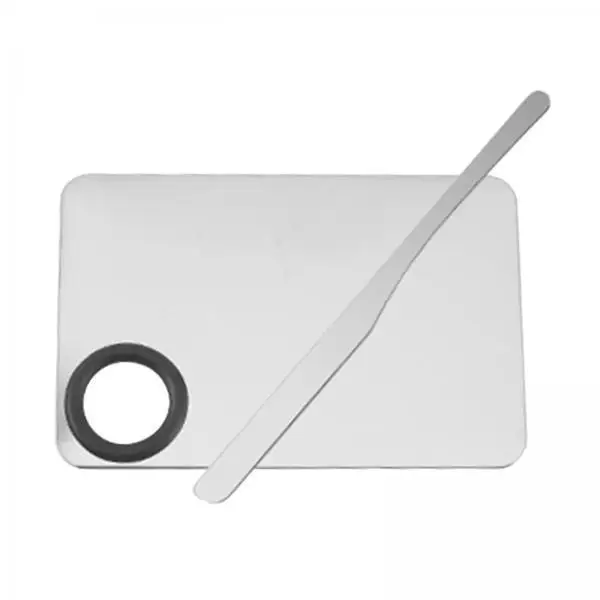 Stainless Steel Makeup Mixing Palette with Double Sided Spatula Makeup Kit Accessories for Foundation Lipstick Blending
Stainless Steel Makeup Mixing Palette with Double Sided Spatula Makeup Kit Accessories for Foundation Lipstick Blending