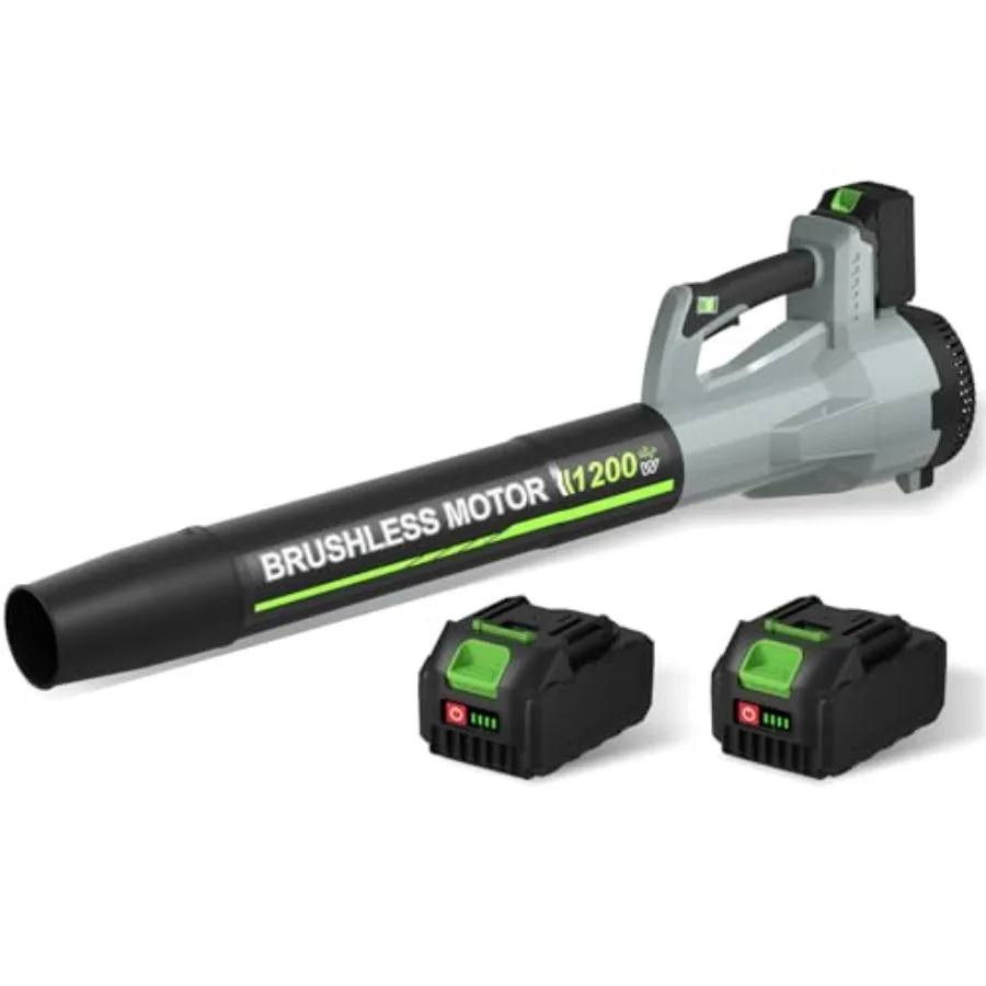 Cordless leaf blower for yard garden lawn care and dust removal; grey ABS plastic; 6-speed mode 2×4.0Ah battery charger include
Cordless leaf blower for yard garden lawn care and dust removal; grey ABS plastic; 6-speed mode 2×4.0Ah battery charger include