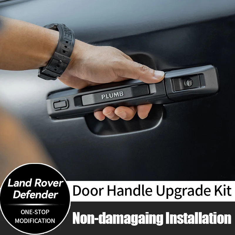 Plumb для Land Rover Defender 90/110/130, накладка на дверную ручку, алюминиевая внешняя дверная ручка, внешние аксессуары для автомобиля
Plumb для Land Rover Defender 90/110/130, накладка на дверную ручку, алюминиевая внешняя дверная ручка, внешние аксессуары для автомобиля