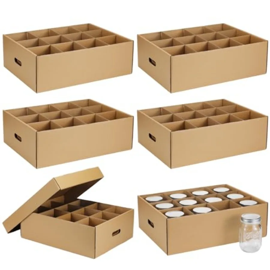 6 Pieces Mason Jar Storage Boxes Canning Boxes with Handles and Dividers Stackable Mason Jar Storage Containers Canning Organiz
6 Pieces Mason Jar Storage Boxes Canning Boxes with Handles and Dividers Stackable Mason Jar Storage Containers Canning Organiz