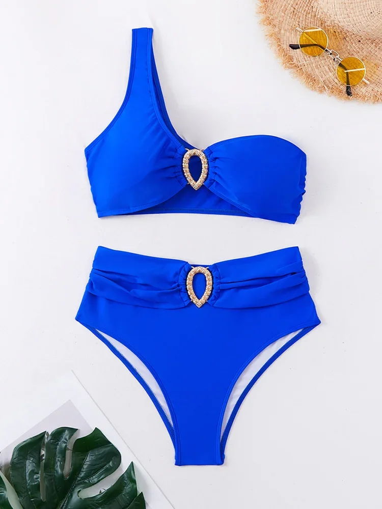 UETEEY Sexy Solid Single shoulder Bikini 2 Piece Set Women Split Swimsuit Beach style Bikini 2025 New Summer Swimwear Bikini Set
UETEEY Sexy Solid Single shoulder Bikini 2 Piece Set Women Split Swimsuit Beach style Bikini 2025 New Summer Swimwear Bikini Set
