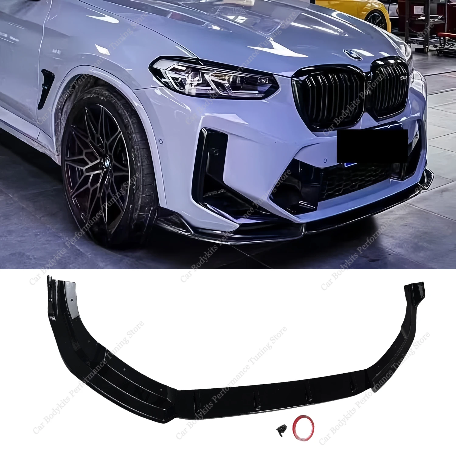 MP Style Gloss Black ABS Front Bumper Splitter Lip Spoiler Diffuser For Bmw X3M F97 X4M F98 2021-2024 Facelift Bodykits Tuning
MP Style Gloss Black ABS Front Bumper Splitter Lip Spoiler Diffuser For Bmw X3M F97 X4M F98 2021-2024 Facelift Bodykits Tuning