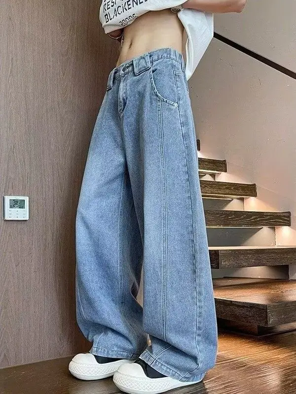 Waed Patchwork Men's Jeans Spring Autumn Loose Straight Leg Casual Trousers American Vibe Wide Leg Long Pants
Waed Patchwork Men's Jeans Spring Autumn Loose Straight Leg Casual Trousers American Vibe Wide Leg Long Pants