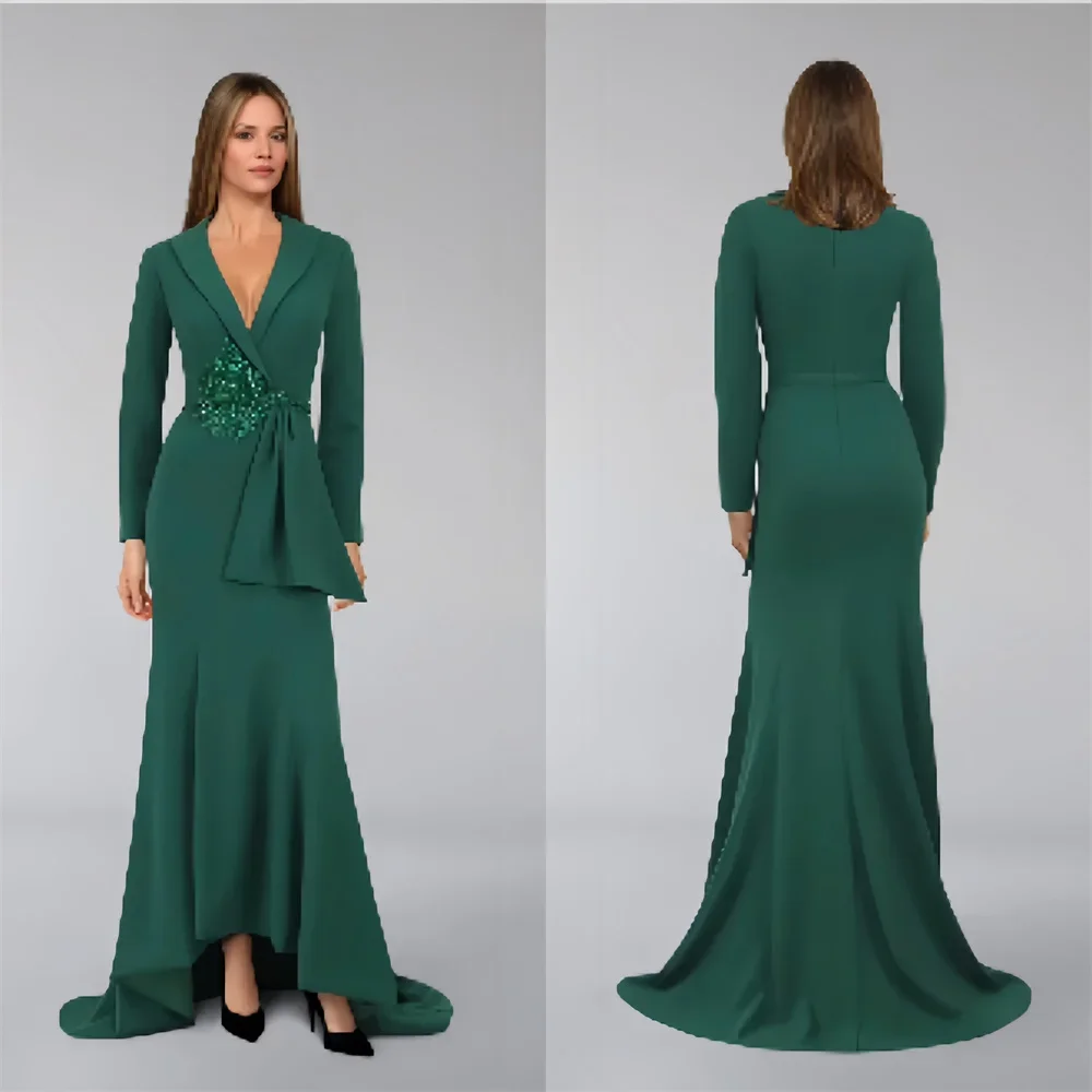 Customized Evening Dress Formal Dearin V-neck Mermaid Floor Length Skirts Draped Bead Bespoke Occasion Dresses Prom Gown Saudi A
Customized Evening Dress Formal Dearin V-neck Mermaid Floor Length Skirts Draped Bead Bespoke Occasion Dresses Prom Gown Saudi A