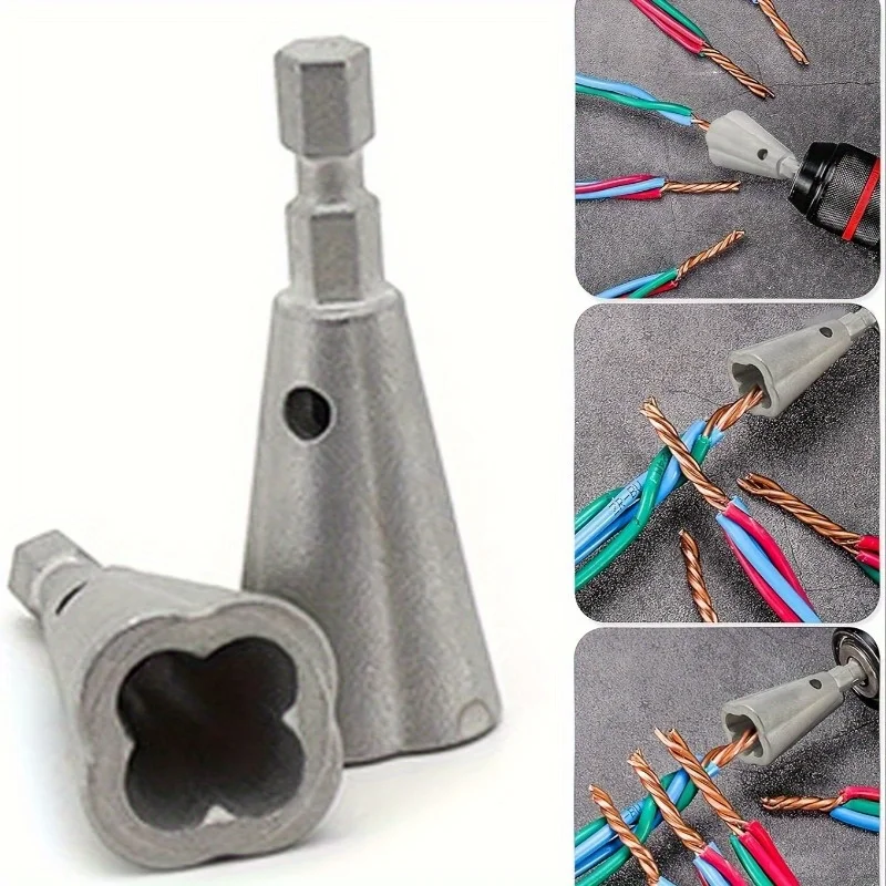 Carbon steel automatic hexagonal handle coil tool, universal quick wire connector, essential for electricians, facilitating safe
Carbon steel automatic hexagonal handle coil tool, universal quick wire connector, essential for electricians, facilitating safe