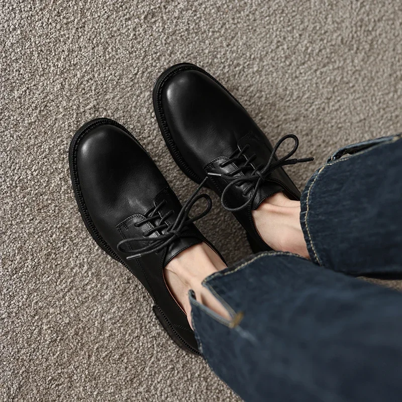 2025 new spring autumn women pumps natural leather 22-25cm washed cowhide+pigskin full leather lace up loafers women shoes
2025 new spring autumn women pumps natural leather 22-25cm washed cowhide+pigskin full leather lace up loafers women shoes