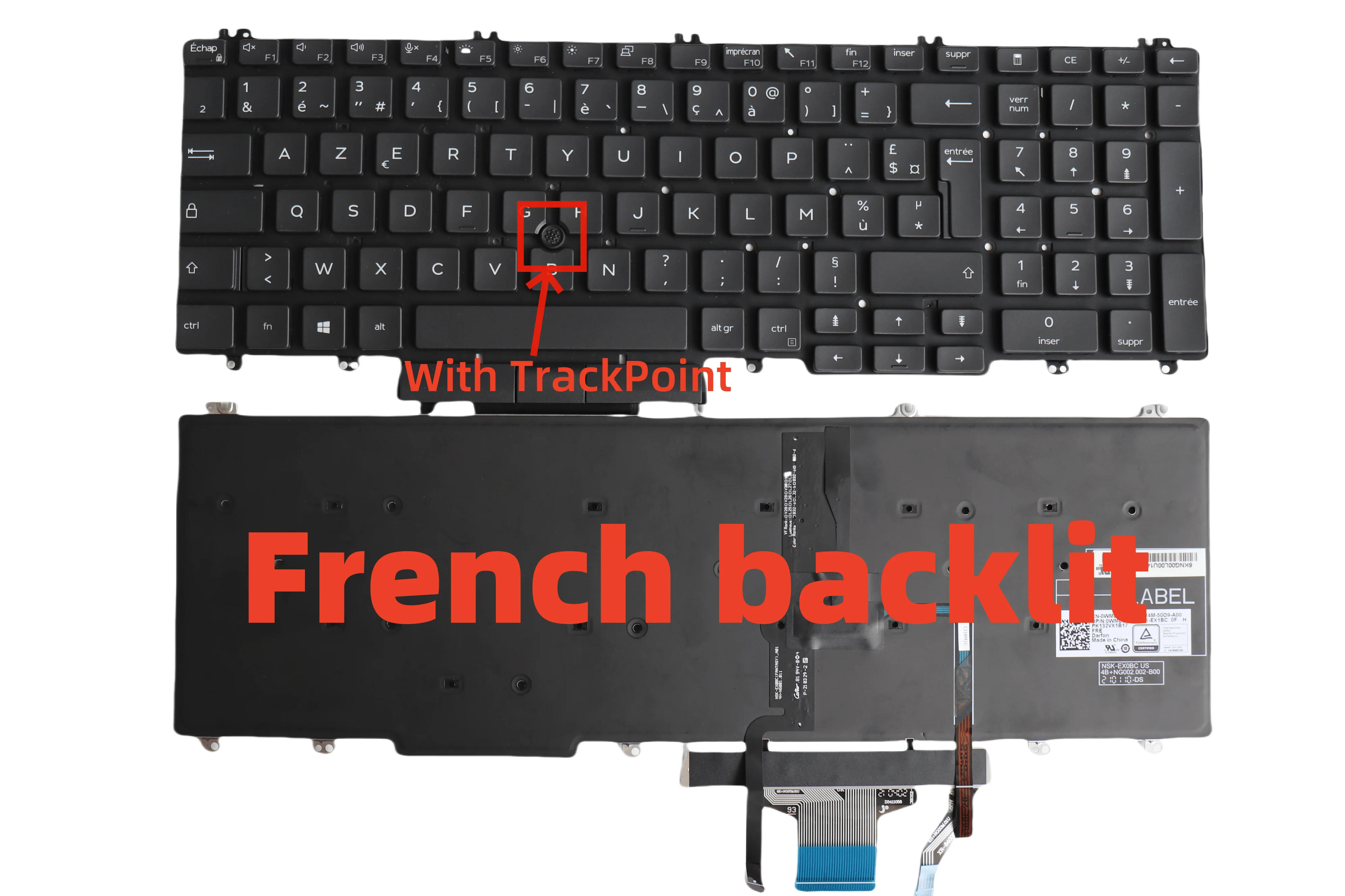 Французская клавиатура для DELL Latitude 5500 5501 5510 5511 0VTXVN 0TFC98 0W30IT NSK-EX0BC, с подсветкой
Французская клавиатура для DELL Latitude 5500 5501 5510 5511 0VTXVN 0TFC98 0W30IT NSK-EX0BC, с подсветкой