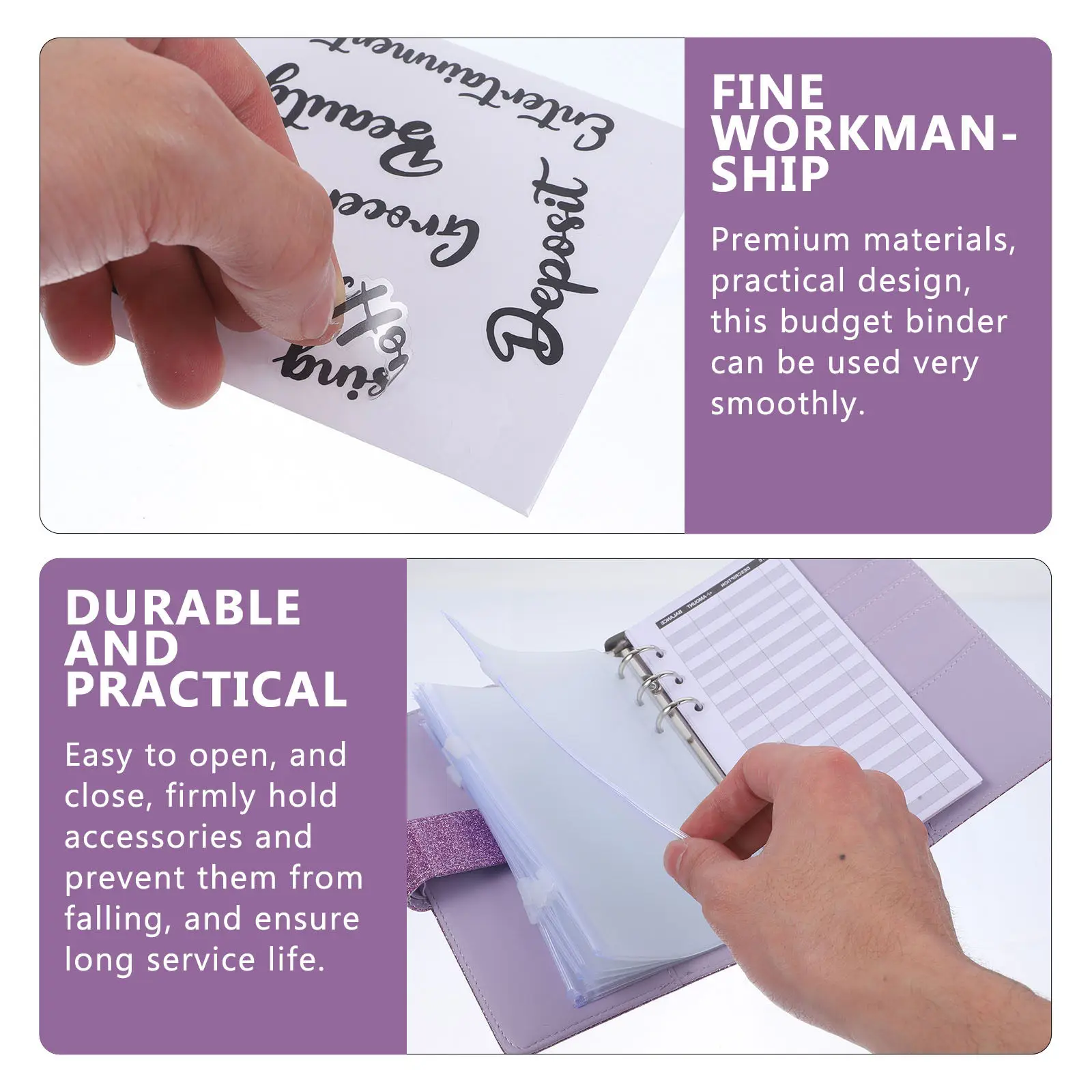 1 Set Budget Binder Organizer Loose-Leaf Money Planner Zipper Envelopes Cash Envelopes Expense Tracking Sheets Savings Book
1 Set Budget Binder Organizer Loose-Leaf Money Planner Zipper Envelopes Cash Envelopes Expense Tracking Sheets Savings Book