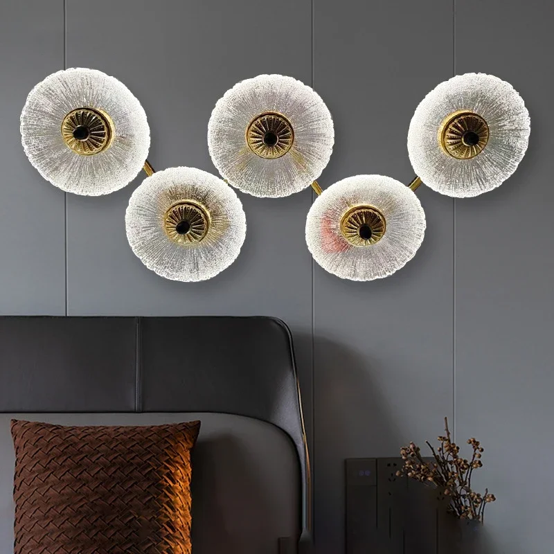 SANDYHA Nordic Modern Minimalist Crystal Wall Lamps Multi Head Glass Lights for Living Room Hotel Corridor Restaurant Background
SANDYHA Nordic Modern Minimalist Crystal Wall Lamps Multi Head Glass Lights for Living Room Hotel Corridor Restaurant Background