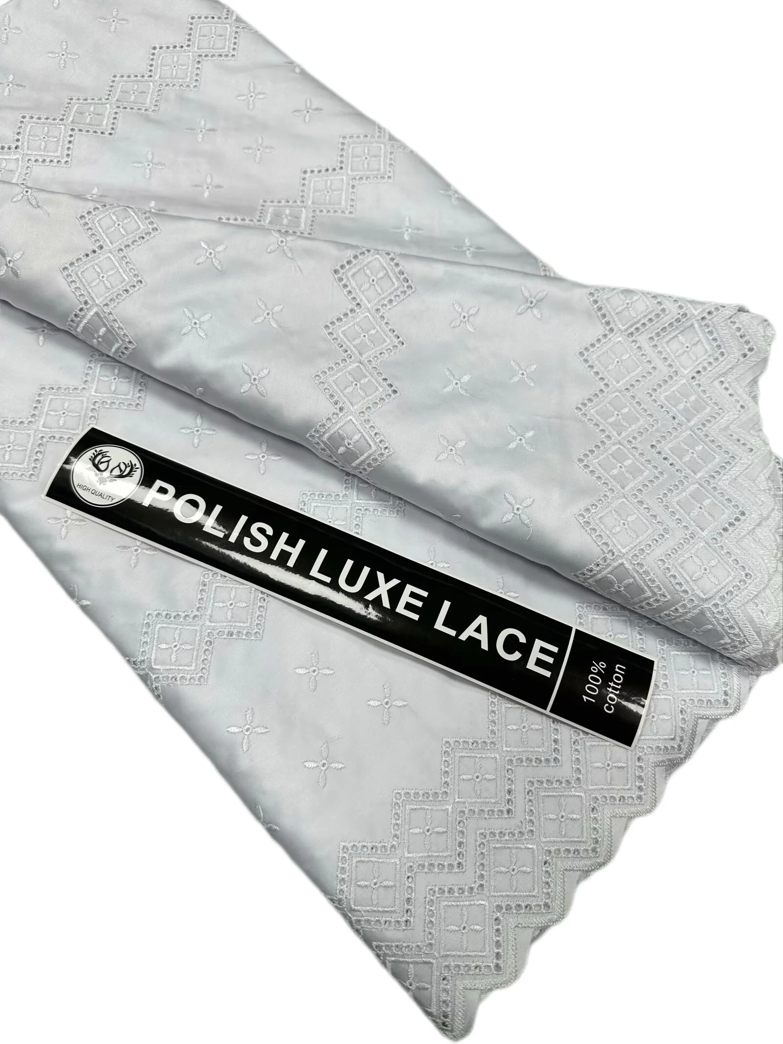 Pure White African Polish Lace Fabric 2025 High Quality Swiss Voile Lace French 100% Cotton Lace Nigeria For DIY Men Dress Sew
Pure White African Polish Lace Fabric 2025 High Quality Swiss Voile Lace French 100% Cotton Lace Nigeria For DIY Men Dress Sew