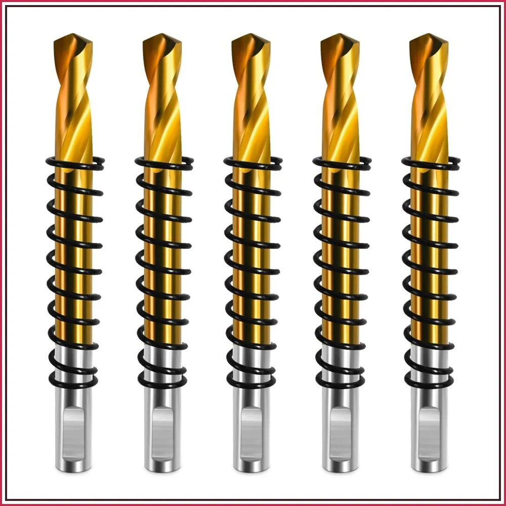 5pcs Titanium-Plated M2 Steel Pilot Drill Bits for Hole Saws - Metal, Wood, Plastic
5pcs Titanium-Plated M2 Steel Pilot Drill Bits for Hole Saws - Metal, Wood, Plastic
