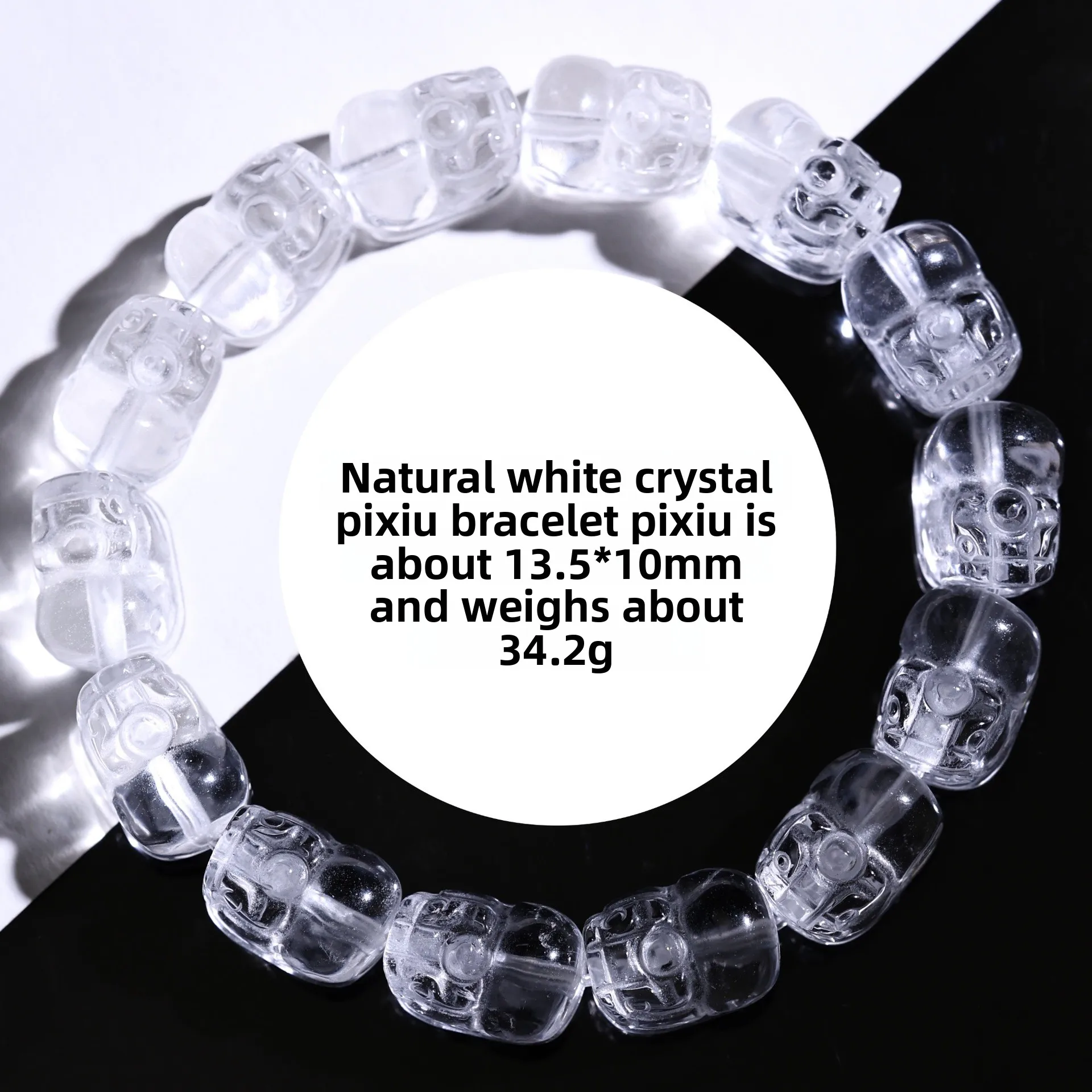 Natural White Crystal Pi Xiu Bracelet, Purifying Energy, Wealth Luck & Career Success, Unisex Chinese Auspicious Animal
Natural White Crystal Pi Xiu Bracelet, Purifying Energy, Wealth Luck & Career Success, Unisex Chinese Auspicious Animal
