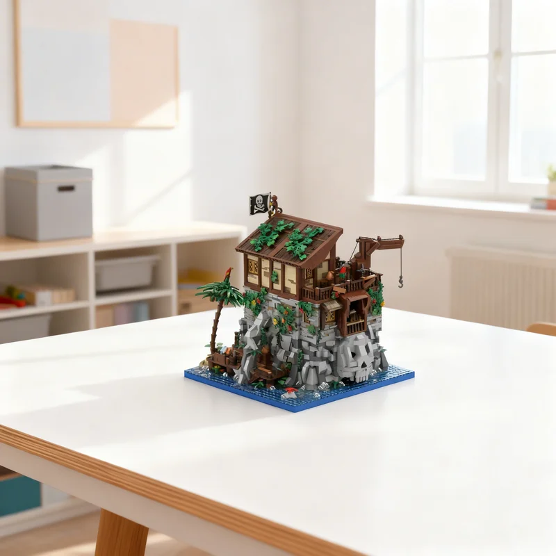 5887pcs MOC Pirate Skull Island With Redbeard S House Pirates Model Building Blocks Toy Gift Creative Display Collectible Desk
5887pcs MOC Pirate Skull Island With Redbeard S House Pirates Model Building Blocks Toy Gift Creative Display Collectible Desk