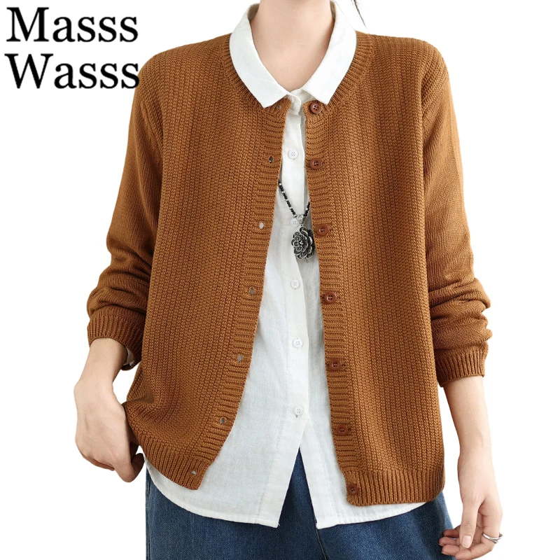 Masss Wasss Winter Womens Fashion Loose Casual Cardigans Luxury Classic Sweaters Ladies Elegant Warm Oversized O Neck Knitwear
Masss Wasss Winter Womens Fashion Loose Casual Cardigans Luxury Classic Sweaters Ladies Elegant Warm Oversized O Neck Knitwear
