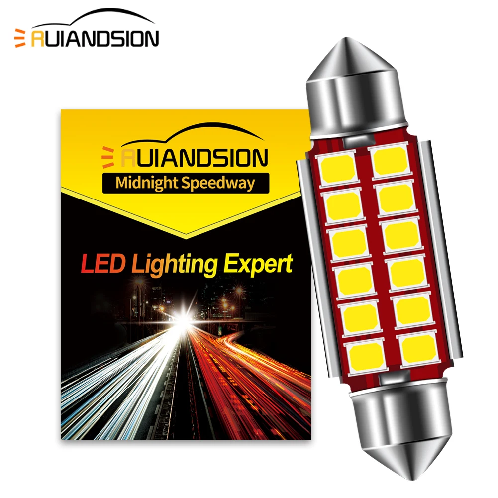 2PCS CANBUS Car LED Festoon Bulb 31mm 36mm 39mm 41mm 2835SMD Super Bright Interior Reading Light License Plate Trunk Lamp 6V/12V
2PCS CANBUS Car LED Festoon Bulb 31mm 36mm 39mm 41mm 2835SMD Super Bright Interior Reading Light License Plate Trunk Lamp 6V/12V