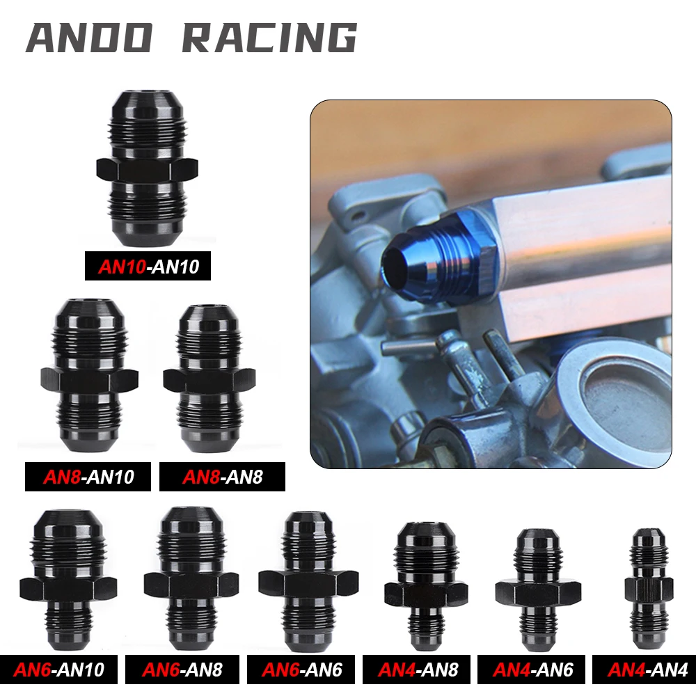 AN4 AN6 AN8 AN10 Fittings Aluminum Male Flare Union Nitrou Oil Fuel Hose End Adapter an Straight AN Male To AN Male Coupler
AN4 AN6 AN8 AN10 Fittings Aluminum Male Flare Union Nitrou Oil Fuel Hose End Adapter an Straight AN Male To AN Male Coupler