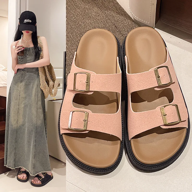 Classic Cork Sandals For Women Men Fashion Soft Thick Sole Cork Slippers Summer Beach Sandals Home Open Toe Flat Sandals
Classic Cork Sandals For Women Men Fashion Soft Thick Sole Cork Slippers Summer Beach Sandals Home Open Toe Flat Sandals