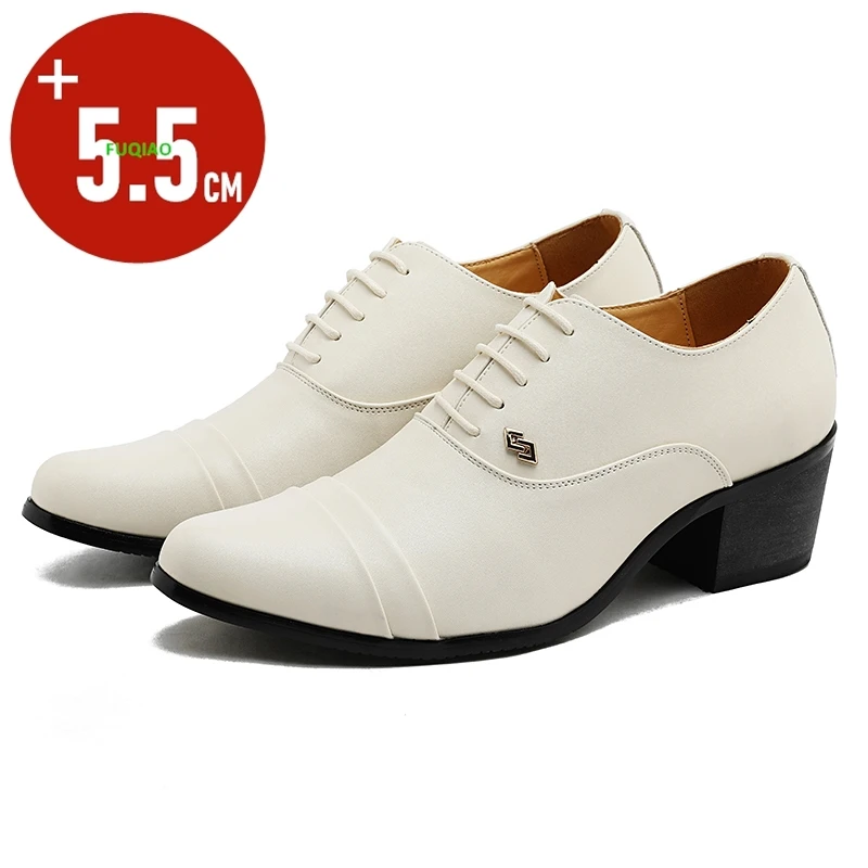 5.5CM Men's Height Increasing Oxfords Lace-Up Dress Shoes Casual Fashion Wedding Business Comfortable Non-Slip Gentleman Shoes
5.5CM Men's Height Increasing Oxfords Lace-Up Dress Shoes Casual Fashion Wedding Business Comfortable Non-Slip Gentleman Shoes