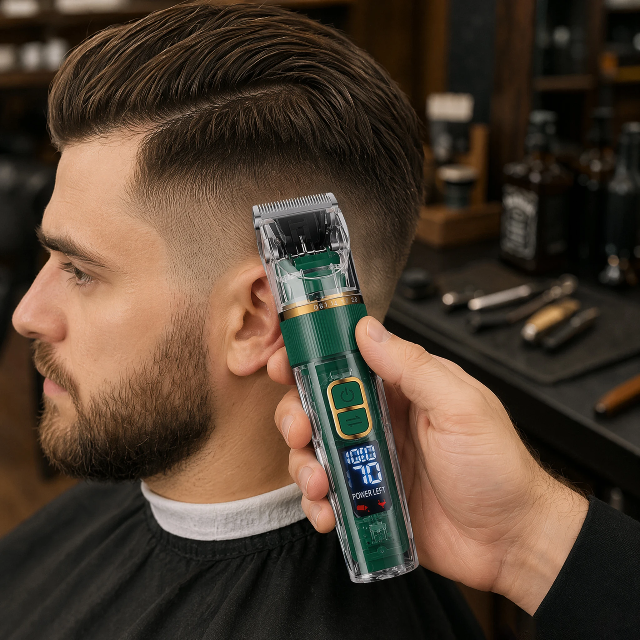 Transparent Body Electric Hair Clipper Professional Trimmer USB Rechargeable Hair Cutting Machine For Men Holiday Gift For Him
Transparent Body Electric Hair Clipper Professional Trimmer USB Rechargeable Hair Cutting Machine For Men Holiday Gift For Him