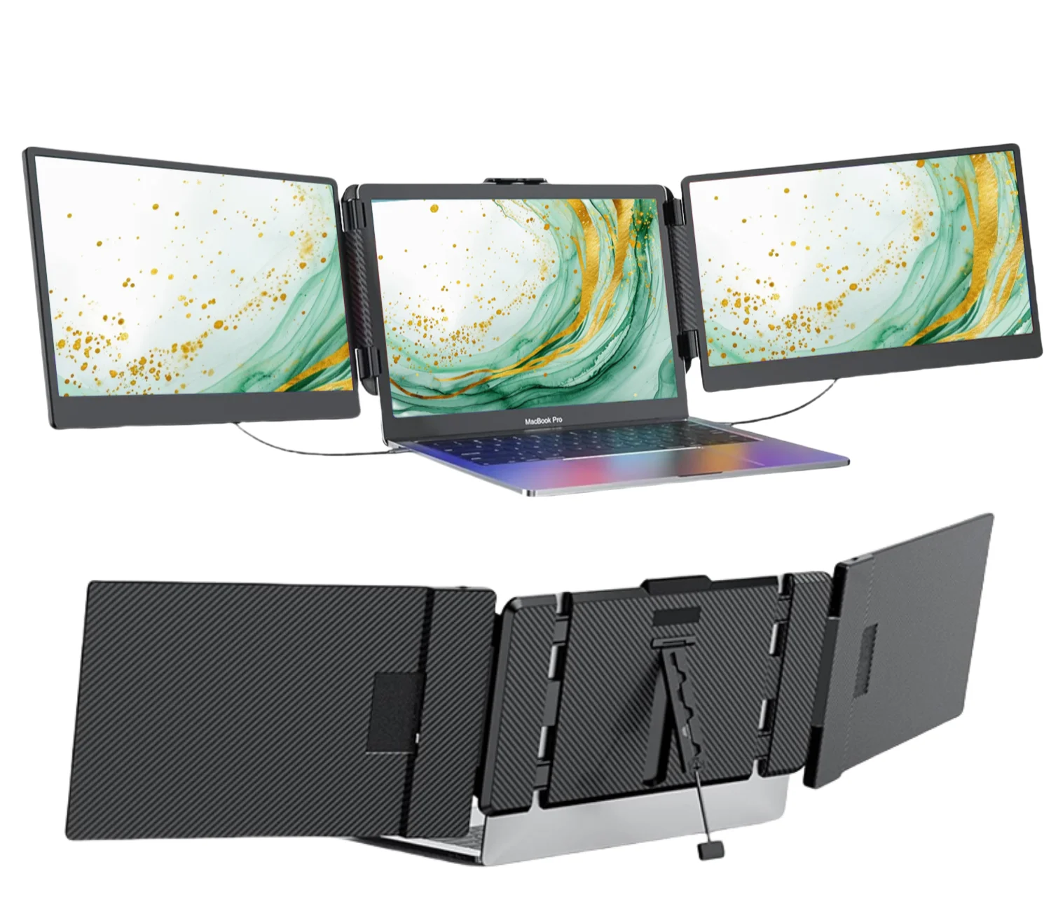 S2 Full HD 1080P IPS Portable Dual Display 14 Inch Laptop Screen Extender with Type C Interface Triple Screen Laptop Extender
S2 Full HD 1080P IPS Portable Dual Display 14 Inch Laptop Screen Extender with Type C Interface Triple Screen Laptop Extender