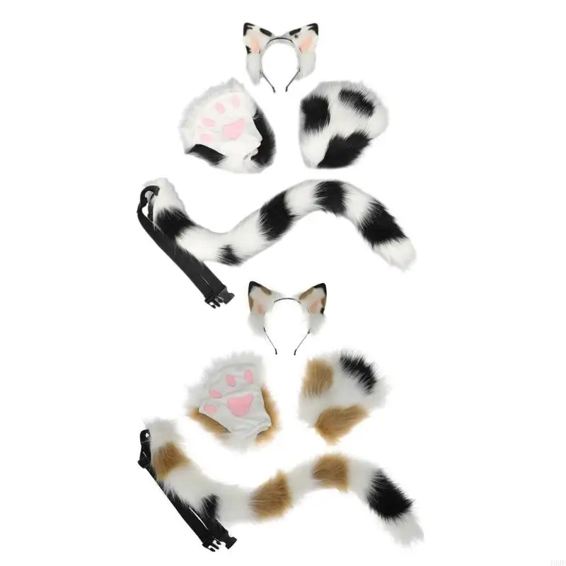 49MF Wolf Tail Ears Headband and Gloves Set Halloween Christmas Fancy-Party Costume Toys-Gift for Women Men
49MF Wolf Tail Ears Headband and Gloves Set Halloween Christmas Fancy-Party Costume Toys-Gift for Women Men