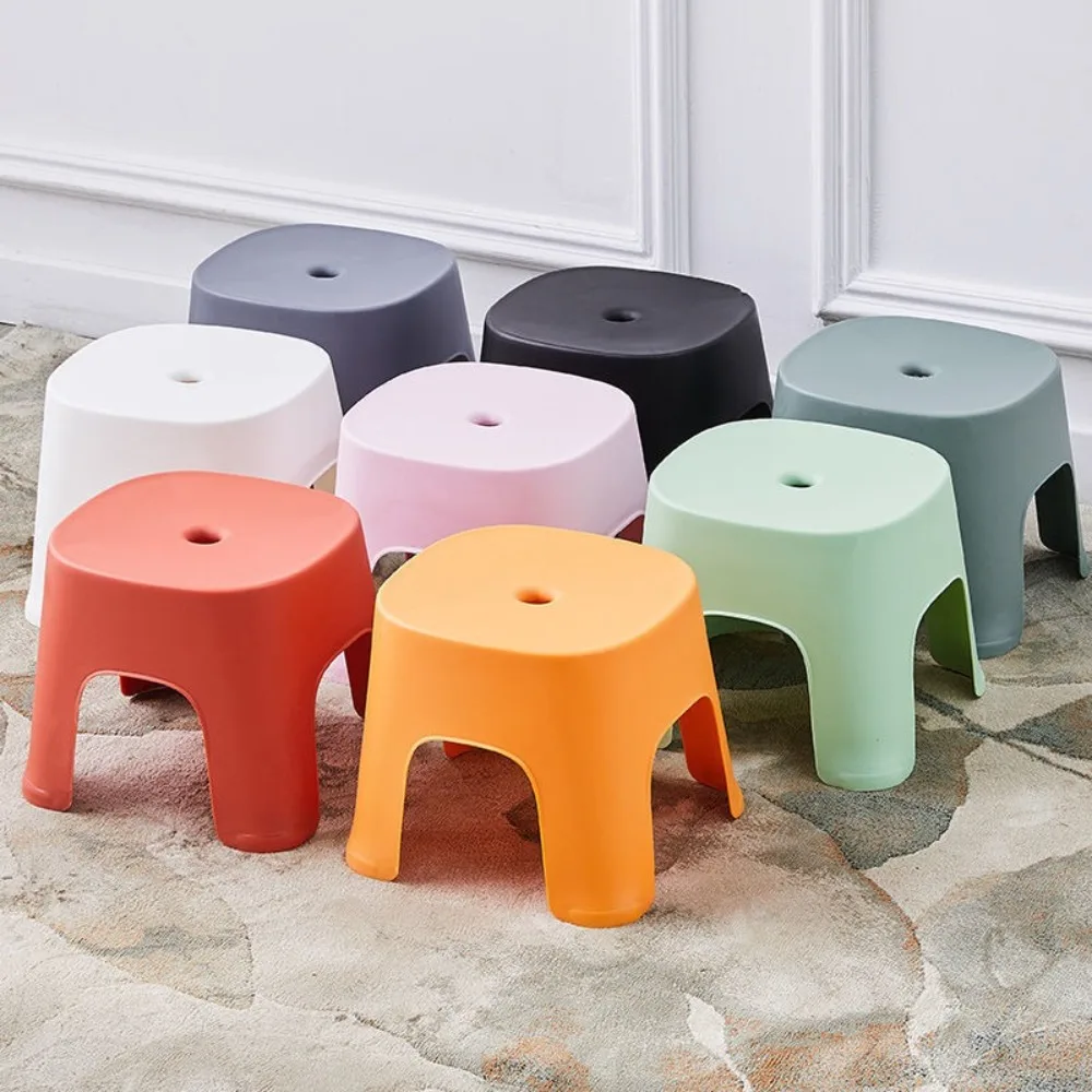 Plastic Bathroom Bath Stool Colorful Thickened Shoe Changing Stool Non-slip Stackable Children's Small Stool
Plastic Bathroom Bath Stool Colorful Thickened Shoe Changing Stool Non-slip Stackable Children's Small Stool
