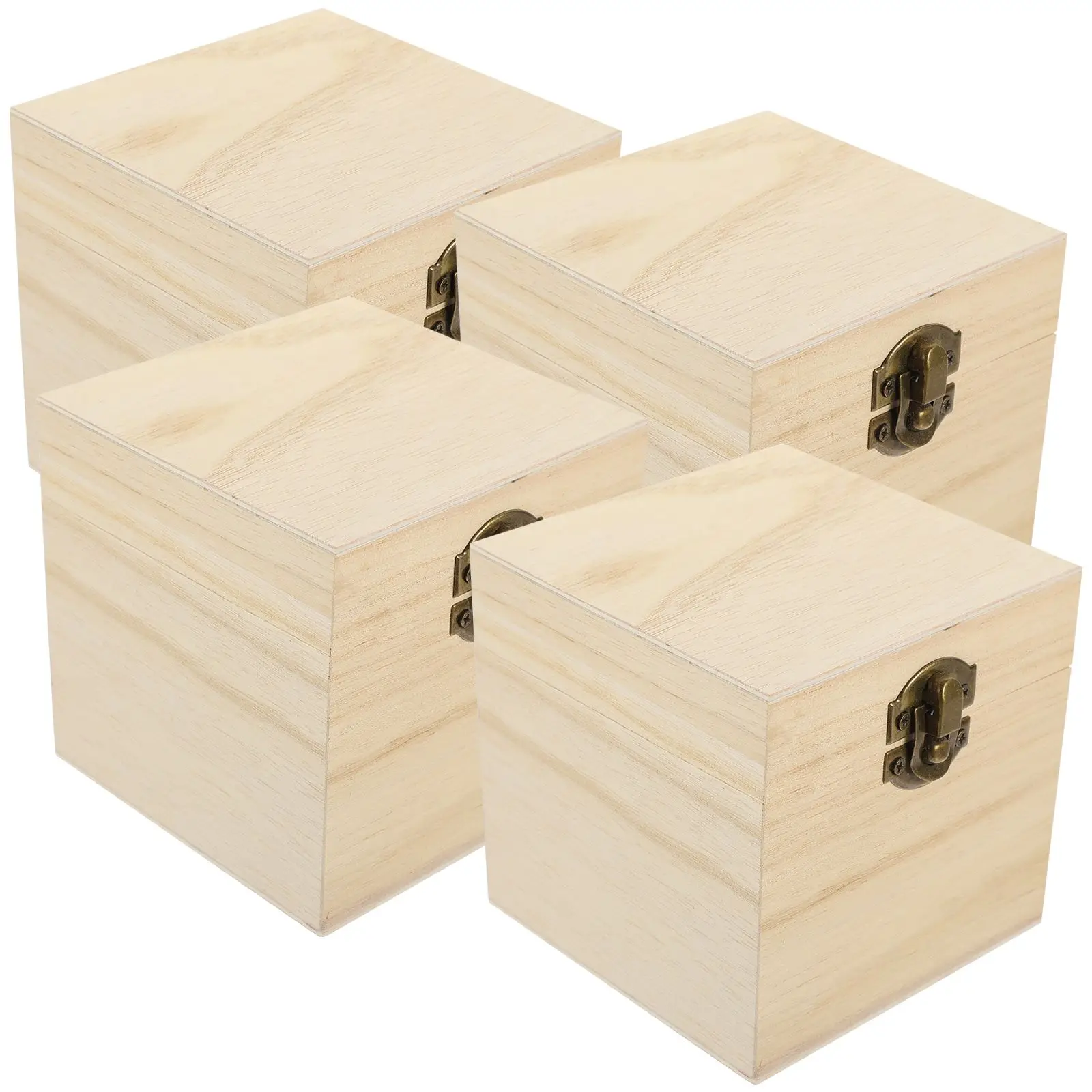 4 Pcs Solid Wood Gift Box Unfinished Storage Boxes for Jewelry Decorative Wooden Present Boxes Large Treasure
4 Pcs Solid Wood Gift Box Unfinished Storage Boxes for Jewelry Decorative Wooden Present Boxes Large Treasure
