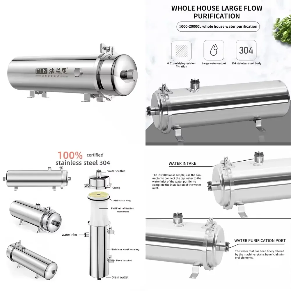 3000L/H Whole House Water Purification Series Commercial Water Purify Energy Saving and Convenient Water Purifier PVDF
3000L/H Whole House Water Purification Series Commercial Water Purify Energy Saving and Convenient Water Purifier PVDF