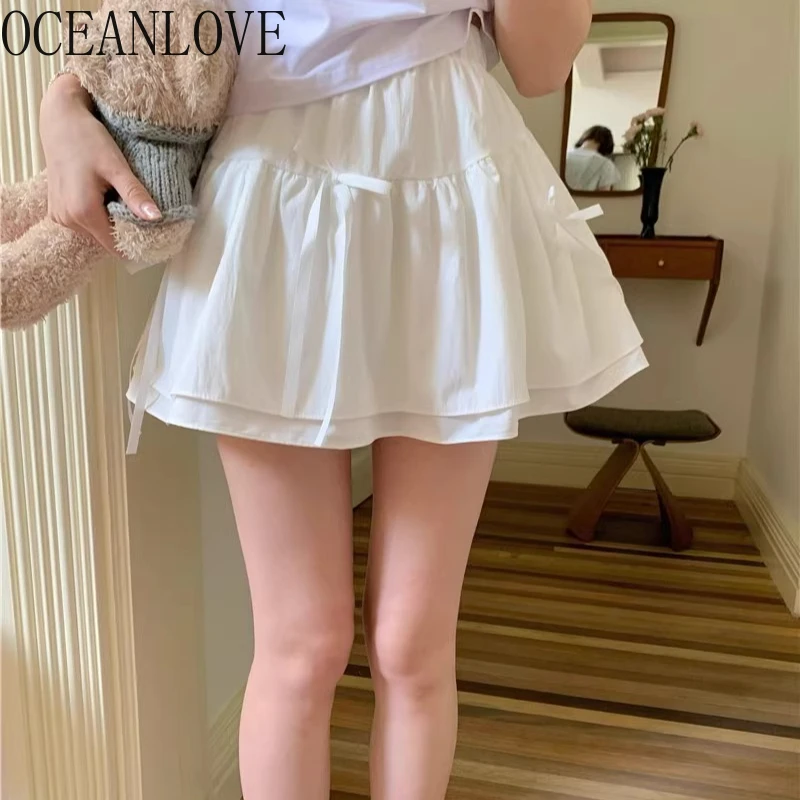OCEANLOVE Cute Mini Skirts Solid Bows Sweet Spring Summer Women Skirt Korean Fashion High Waist Elegant Faldas Mujer
OCEANLOVE Cute Mini Skirts Solid Bows Sweet Spring Summer Women Skirt Korean Fashion High Waist Elegant Faldas Mujer