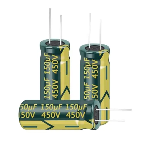5Pcs 450v 150UF Aluminum Electrolytic Capacitors 18x40MM(0.71x1.57in) High Frequency Capacitors for LED LCD Power Board DIP
5Pcs 450v 150UF Aluminum Electrolytic Capacitors 18x40MM(0.71x1.57in) High Frequency Capacitors for LED LCD Power Board DIP