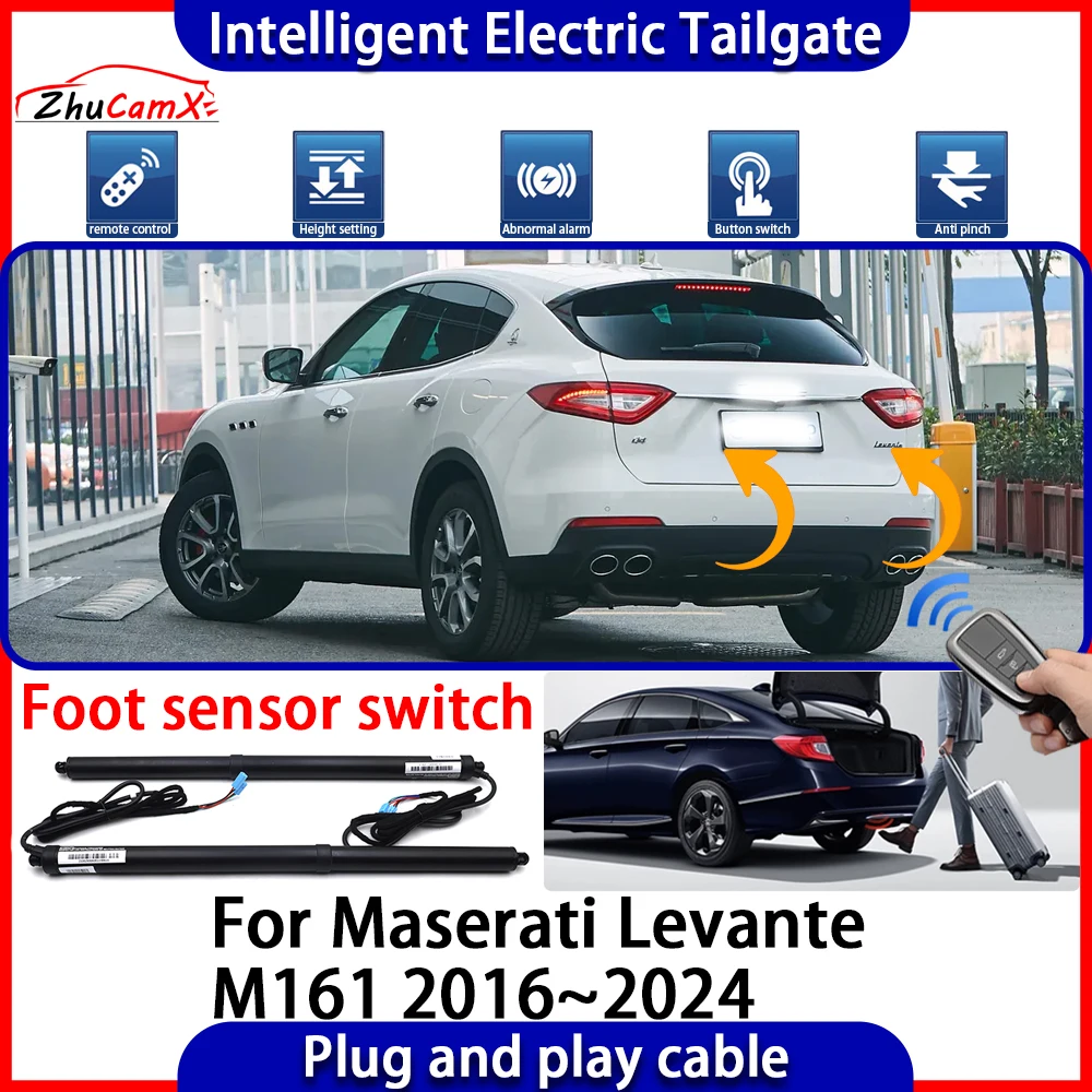 ZhuCamX Car Automatic Lifting kit Opening Trunk Intelligent Electric Tail Gate Lift Tailgate for Maserati Levante M161 2016~2024
ZhuCamX Car Automatic Lifting kit Opening Trunk Intelligent Electric Tail Gate Lift Tailgate for Maserati Levante M161 2016~2024