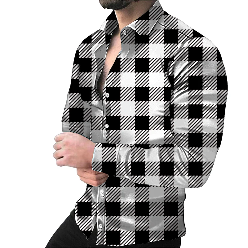 Plaid Shirt Men's Long Sleeve Buttons 3d Printing Men Autumn Spring Casual Shirt Oversize Loose Vintage Unisex Shirts
Plaid Shirt Men's Long Sleeve Buttons 3d Printing Men Autumn Spring Casual Shirt Oversize Loose Vintage Unisex Shirts