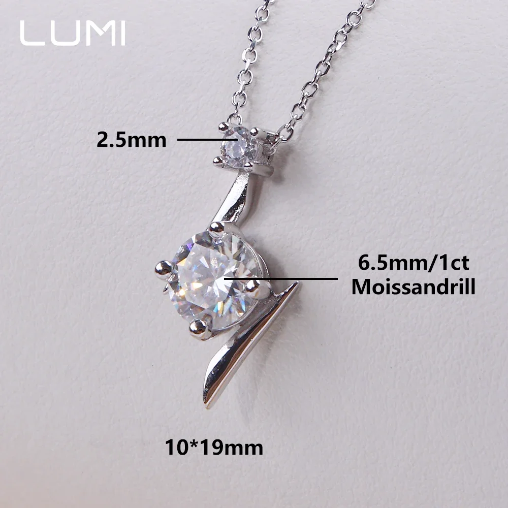 Fishion 1CT Moissanite Lightning Pendant Real 925 Silver Necklace - Super Exquisite Female Party Jewelry for Women Girls
Fishion 1CT Moissanite Lightning Pendant Real 925 Silver Necklace - Super Exquisite Female Party Jewelry for Women Girls