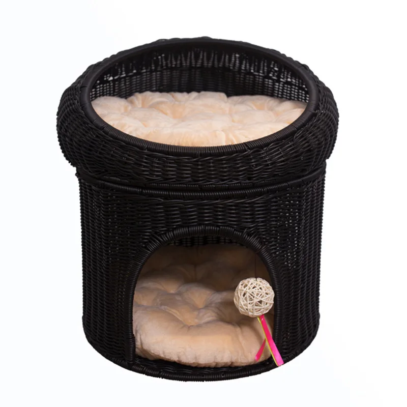 Cat bed villa house kennel cat climbing frame scratchable rattan cat house enclosed double-storey
Cat bed villa house kennel cat climbing frame scratchable rattan cat house enclosed double-storey