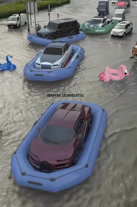 Portable fireproof and waterproof inflatable boat with thickened PVC hull Wear-resistant car water yacht for flood protection
Portable fireproof and waterproof inflatable boat with thickened PVC hull Wear-resistant car water yacht for flood protection