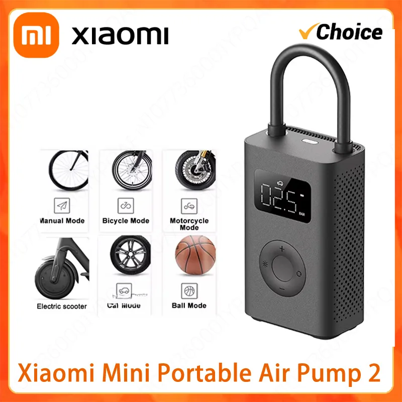 Xiaomi Mini Portable Air Pump 2 Mijia Electric Air Compressor Treasure 150PSI Type-C LED Multitool Inflator For Automotive Car
Xiaomi Mini Portable Air Pump 2 Mijia Electric Air Compressor Treasure 150PSI Type-C LED Multitool Inflator For Automotive Car