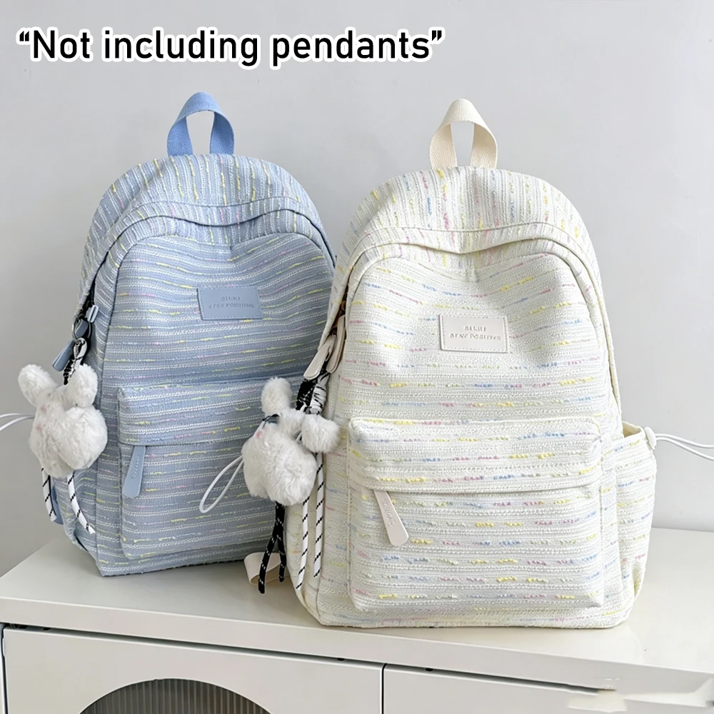 Casual Rainbow Striped Woven Backpack, Simple Label Design Daypack, Lightweight Commuter Bag for Daily Use & Travel
Casual Rainbow Striped Woven Backpack, Simple Label Design Daypack, Lightweight Commuter Bag for Daily Use & Travel